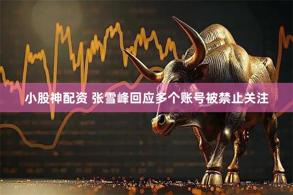 小股神配资 张雪峰回应多个账号被禁止关注